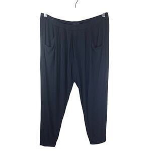 Eileen Fisher Womens Size Large Pull‎ On Black Dress Pant Pockets Career Office